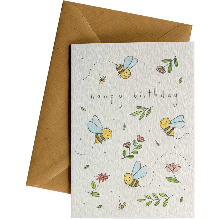 Little Difference Gift Card - Happy Birthday Bees - Urban Naturals