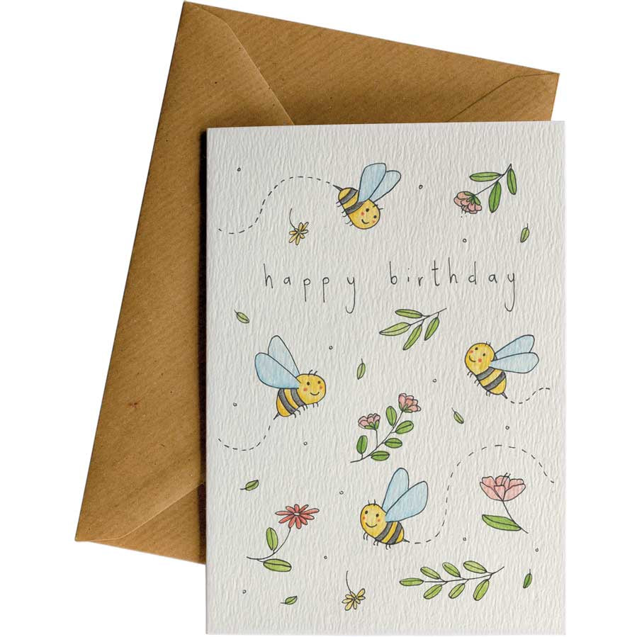 Little Difference Gift Card - Happy Birthday Bees - Urban Naturals