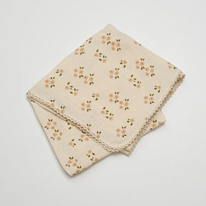 Over The Dandelions Organic Muslin Swaddle - Daisy - Urban Naturals