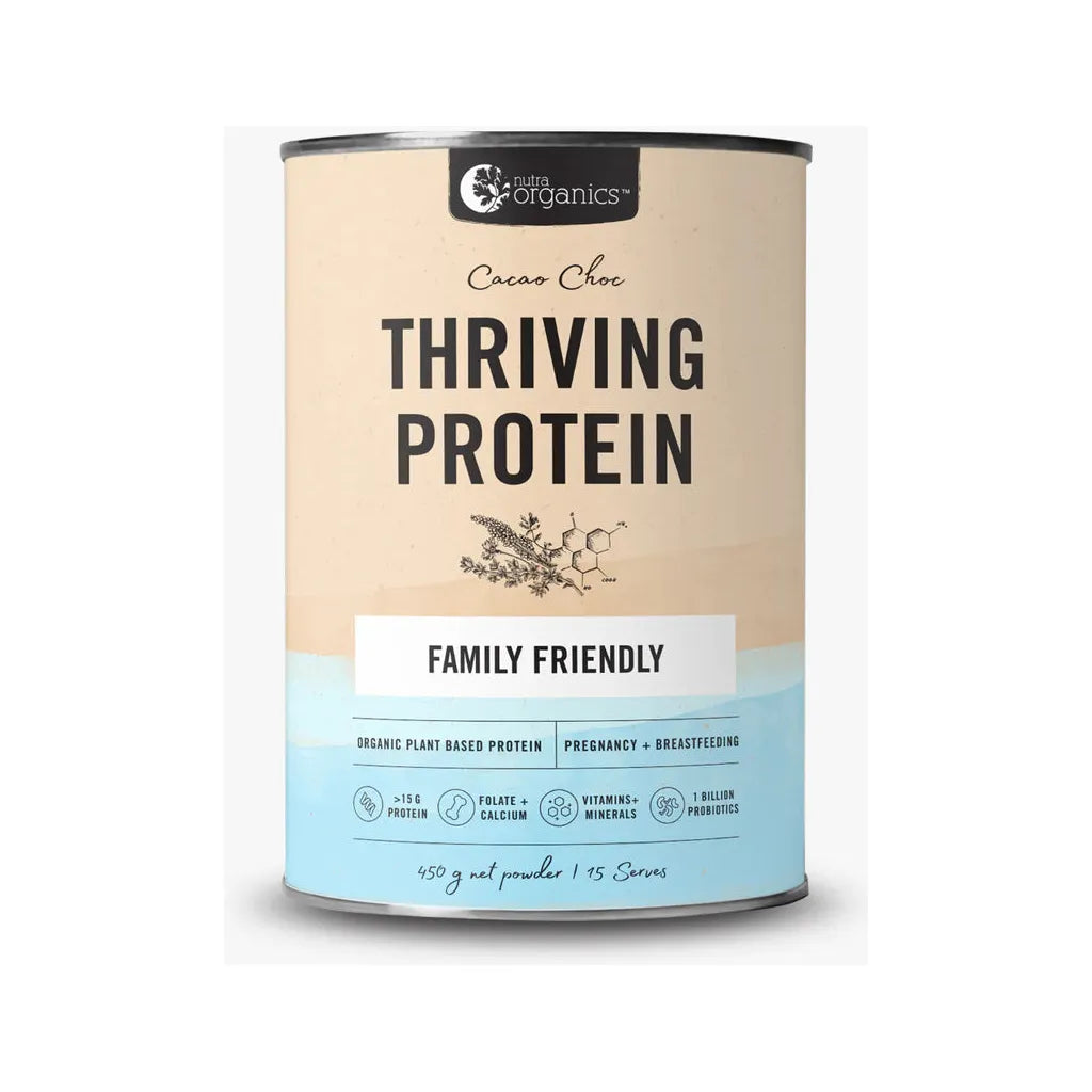 Nutra Organics Thriving Protein - Classic Cacao Choc - Urban Naturals