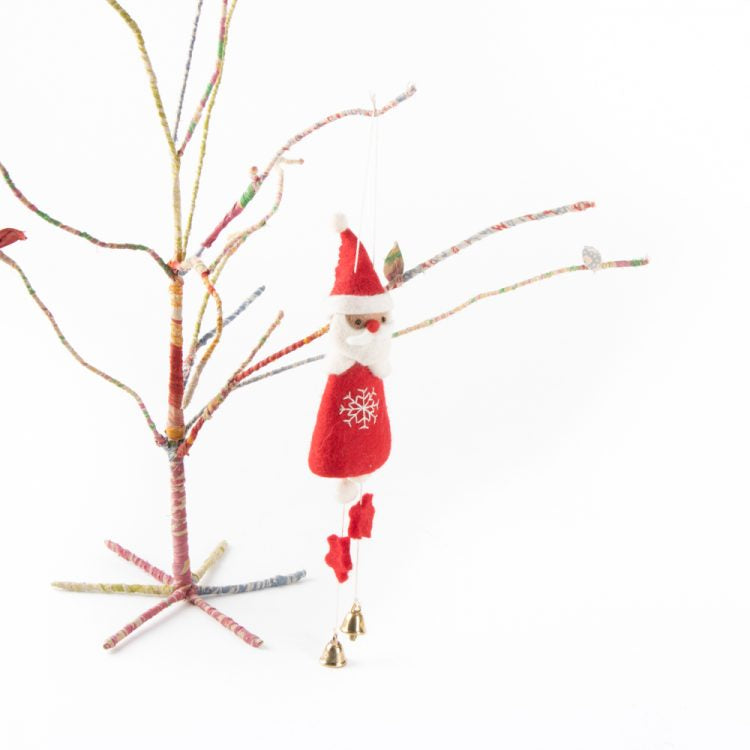 Felted Santa - Tree Decoration - Urban Naturals