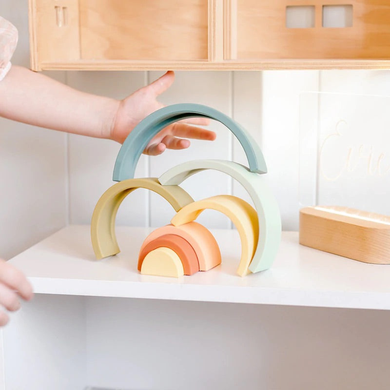 OB Designs Silicone Rainbow Stacker - Urban Naturals