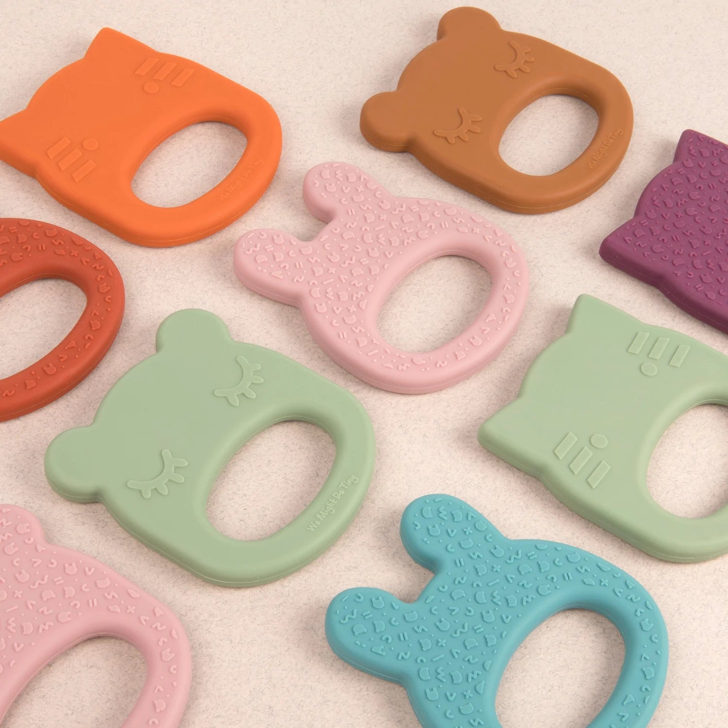We Might Be Tiny Silicone Teething Ring - Cat - Urban Naturals