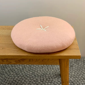 100% NZ Wool Felted Button Cushion 40cm - Urban Naturals