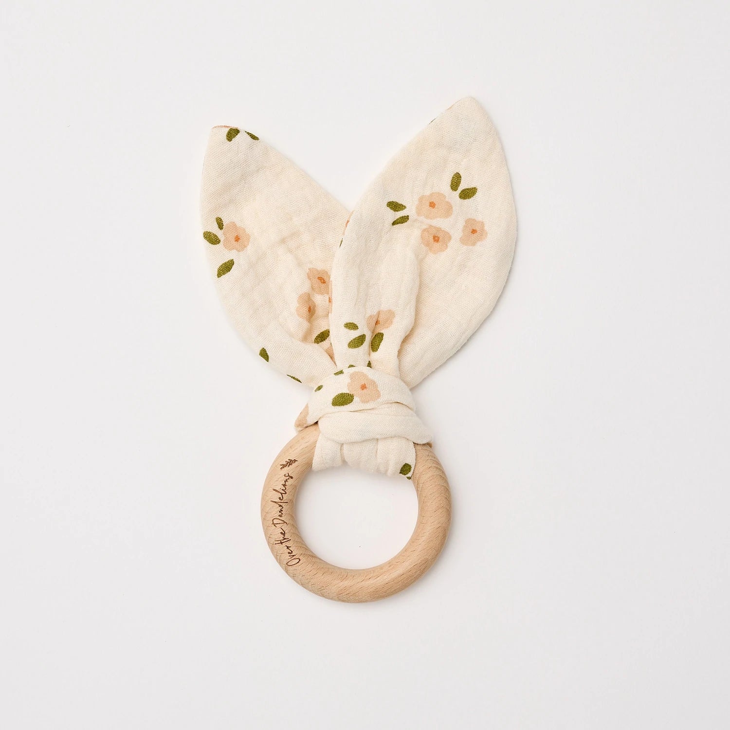 Over The Dandelions Organic Bunny Ears Teether Daisy - Urban Naturals