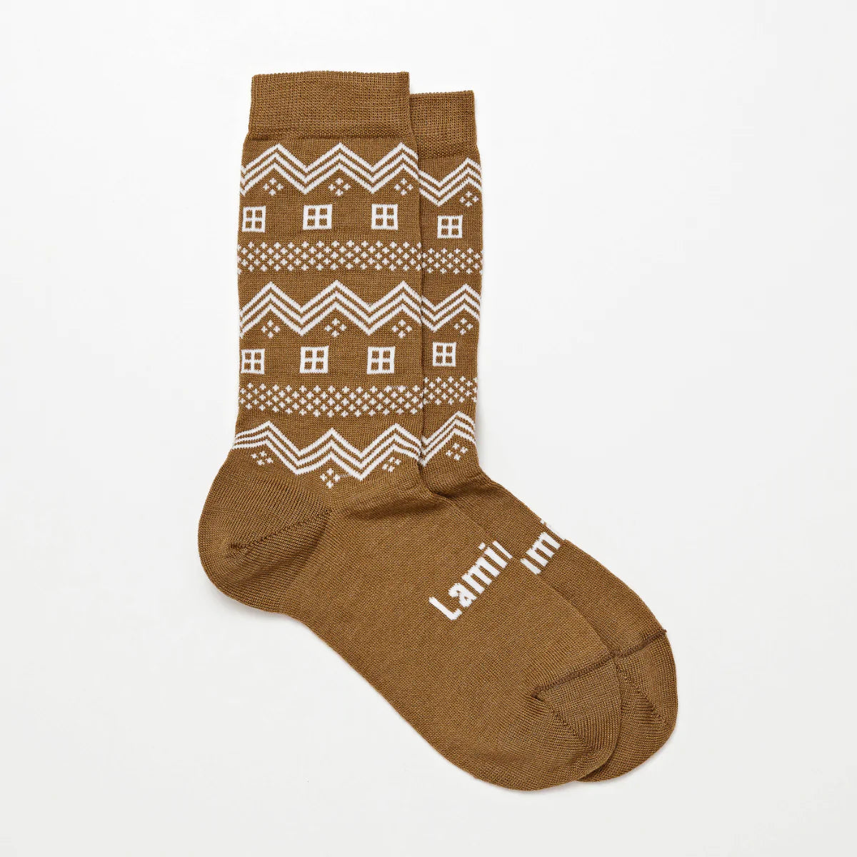Lamington Merino Wool Christmas Socks - Gingerbread - Urban Naturals