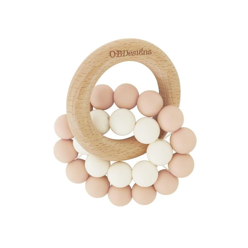 OB Designs Beechwood & Silicone Teether Toy - Urban Naturals