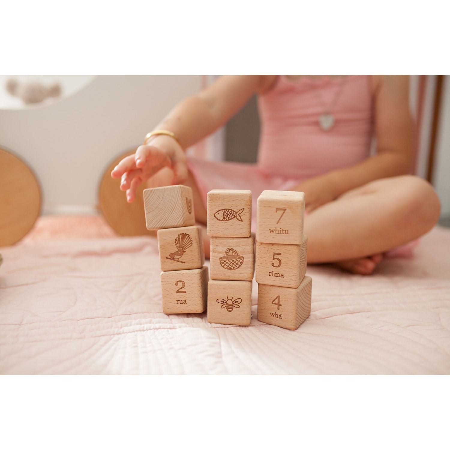 Tahi Rua Toru Wooden Block Set - Urban Naturals