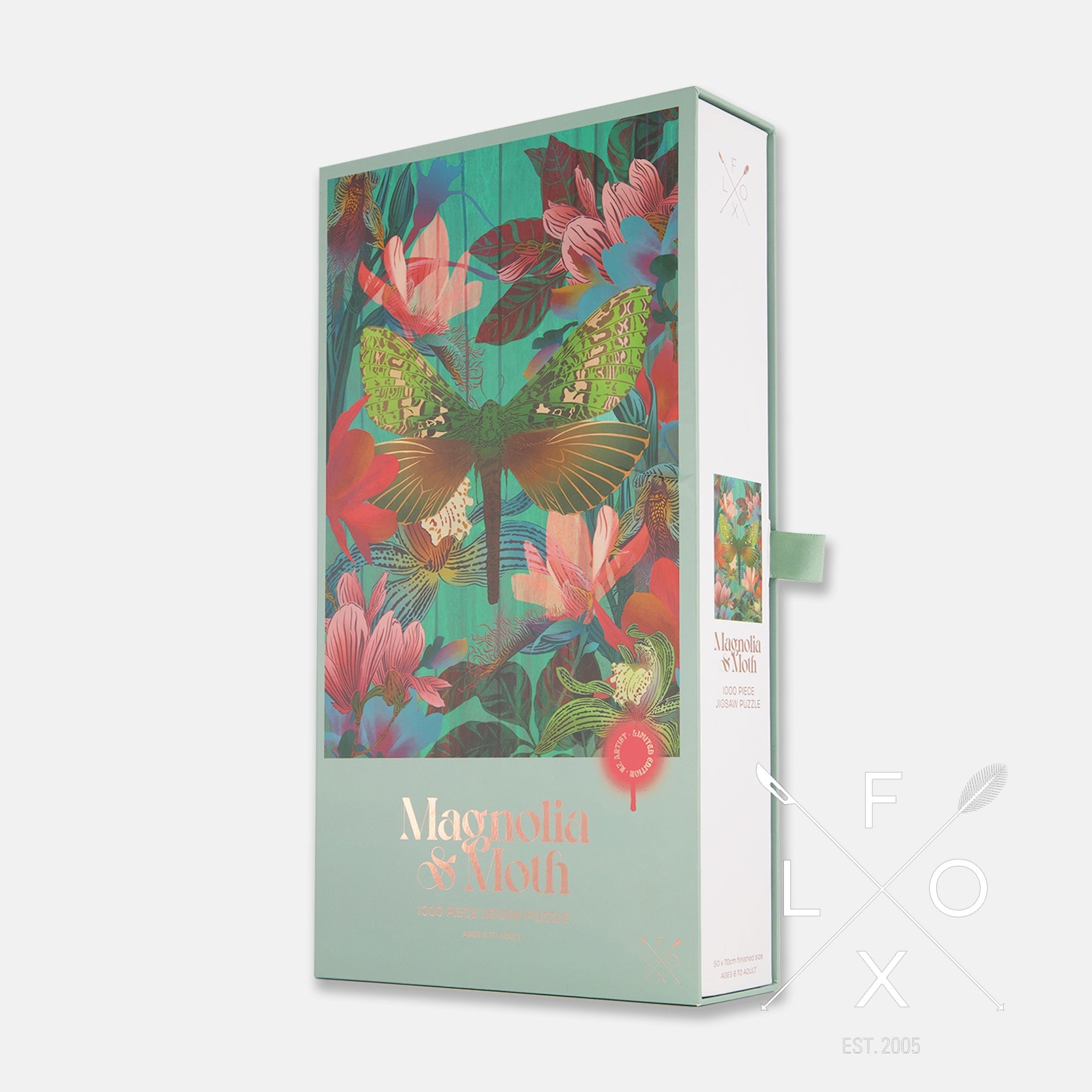 Flox 1000 Piece Puzzle - Magnolia & Moth - Urban Naturals