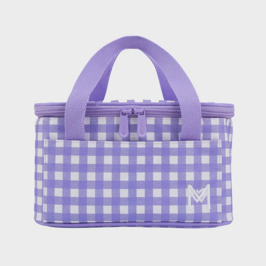 MontiiCo Insulated Cooler Bag - Purple Gingham - Urban Naturals
