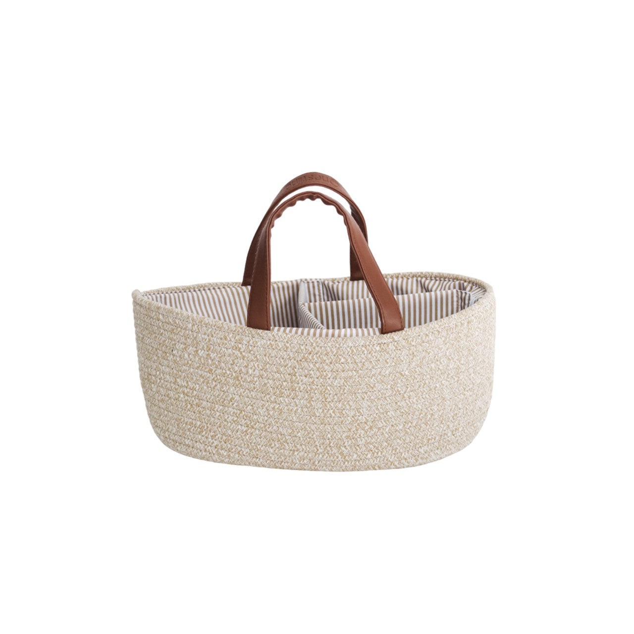 Nestling Nappy Caddy - Dark Natural Melange - Urban Naturals