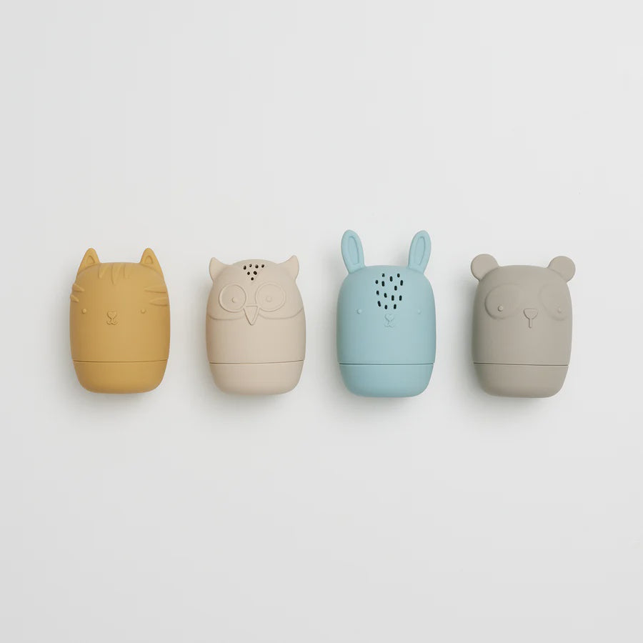 Silicone Bath Toy Animals - Set Of 4 - Urban Naturals