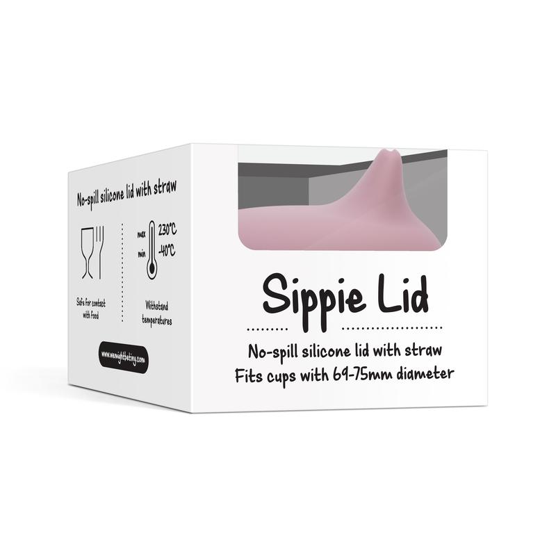 We Might Be Tiny Sippy Lid - Dusty Rose - Urban Naturals