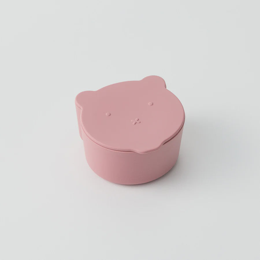 Silicone Mini Bear Snack Box - Rose Pink - Urban Naturals