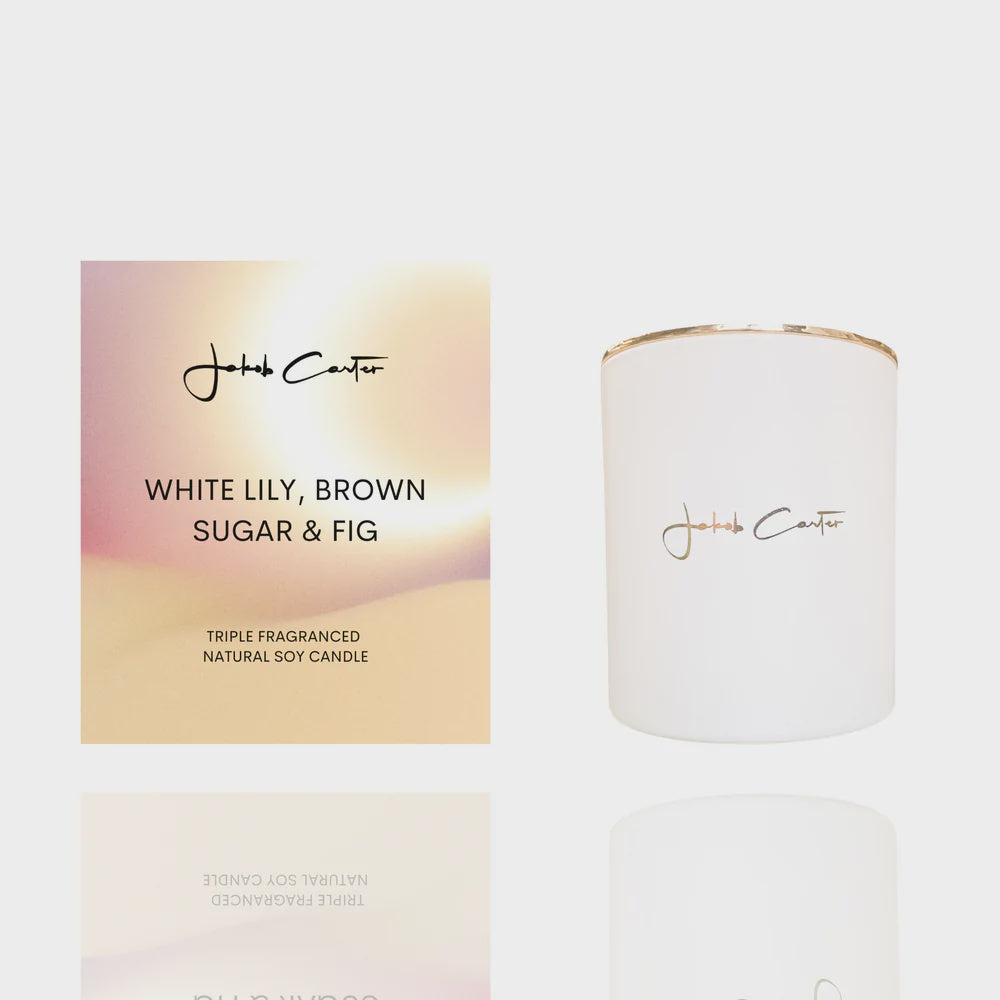 Jakob Carter Candle - White Lily, Brown Sugar & Fig - Urban Naturals