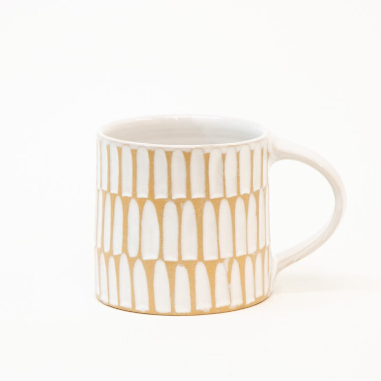 White Stoneware Mug - Urban Naturals